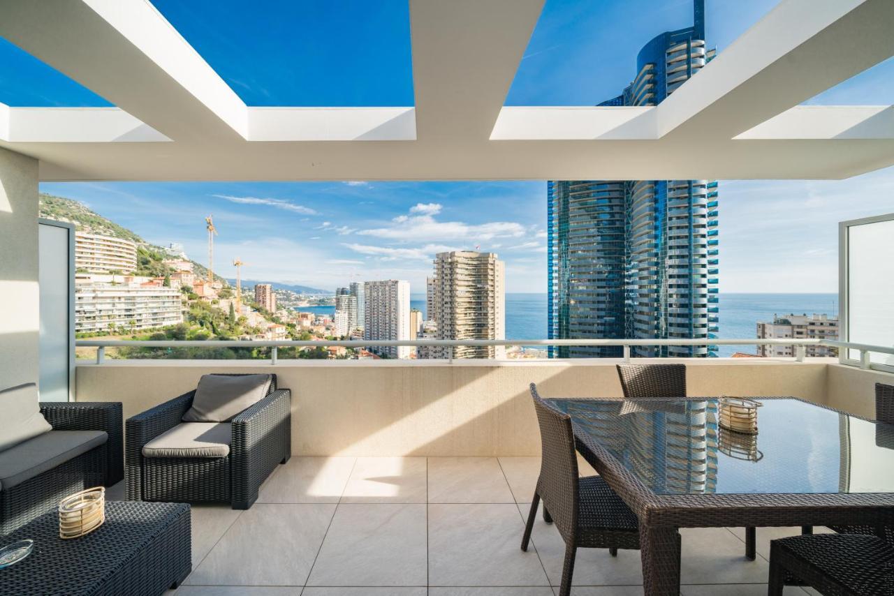 5Mn Monaco - Terrasse Vue Mer - Parking - Be Beausoleil Exteriör bild